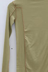BASERANGE Ribbed cotton base layer top TTOL-RB-AU23 lime green
